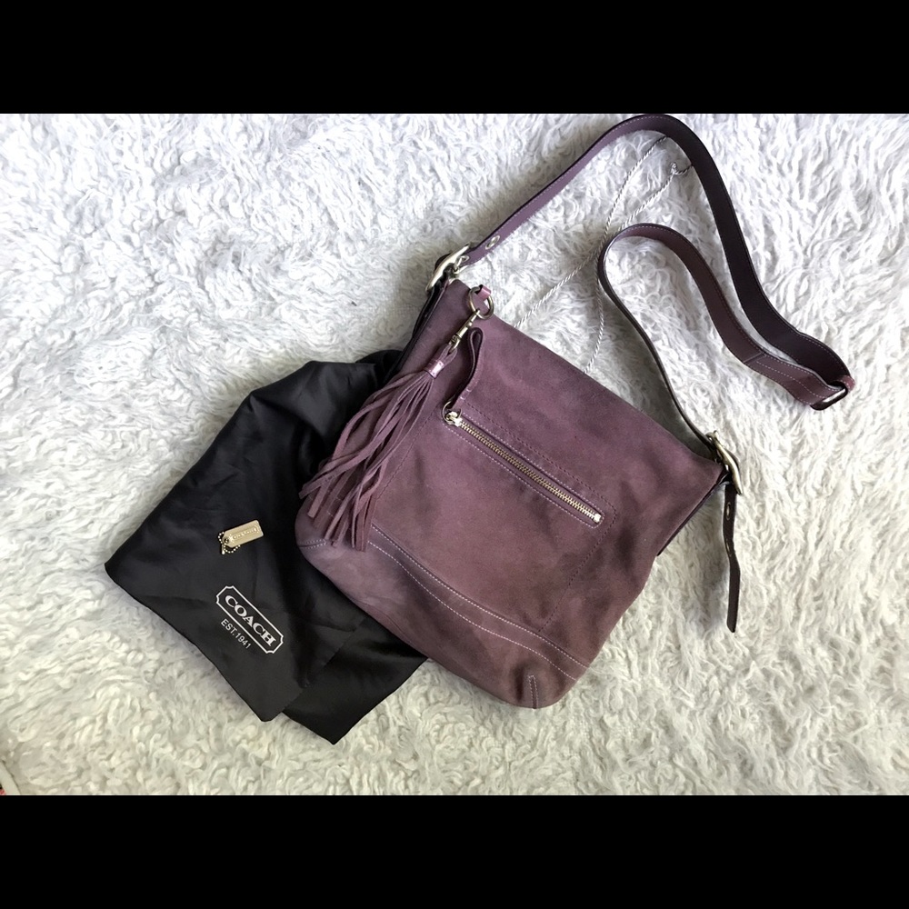 vintage rosé Coach purse shoulder bag